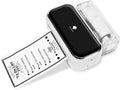 M03 Pocket Printer - Mini Thermal Printer Bluetooth Mobile Portable Printer Sticky Note Printer Photo Printer, Compatible with 53Mm(2Inch)/80Mm(3Inch) Paper, Best for Notes, Photo&List,White